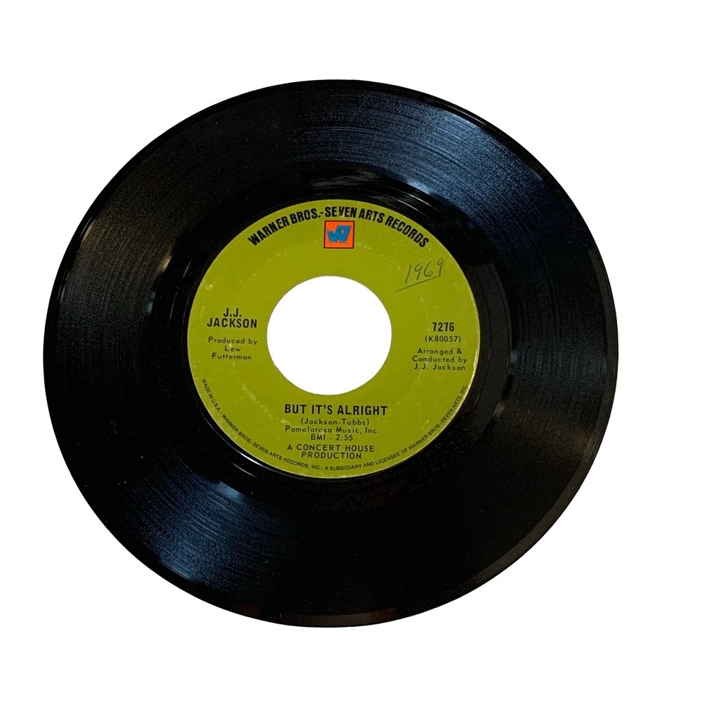 J.J. Jackson But It's Alright / Ain't Too Proud To Beg 7" Vinyl 45 RPM 1969 7276